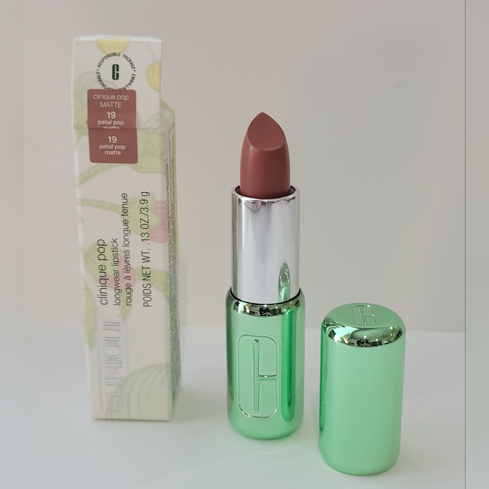 CLINIQUE Matte Longwear Lipstick *PETAL POP* / 0.13 oz / New in box - Picture 2 of 6